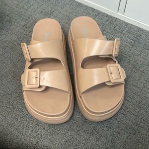 Used SHEIN beige sandals size 8